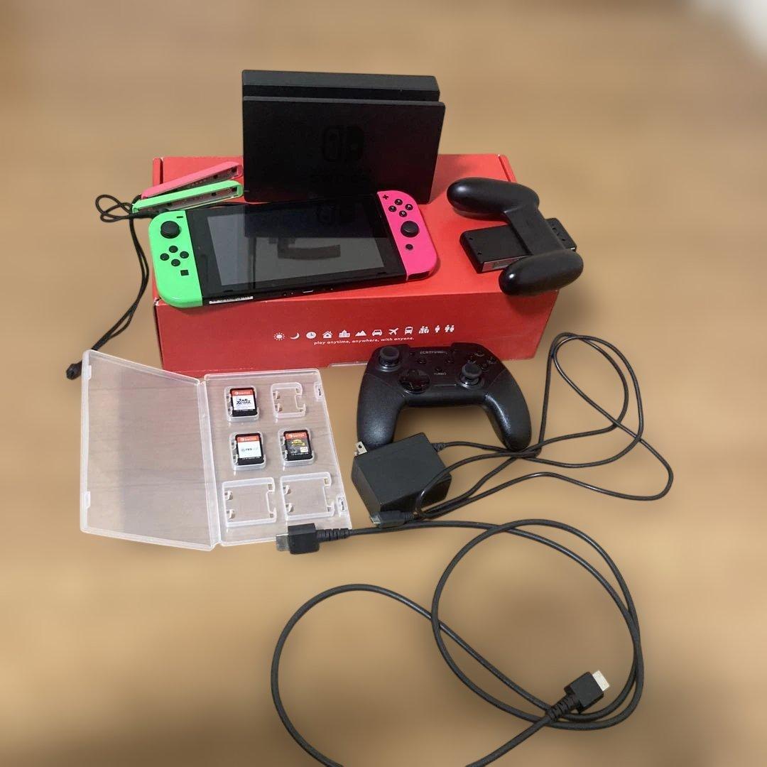 Nintendo Switch ネオンピンク/ネオングリーン 本体