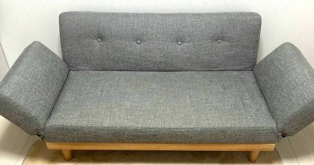 LOWYA ロウヤ ソファ グレー ファブリックソファ ソファベッド