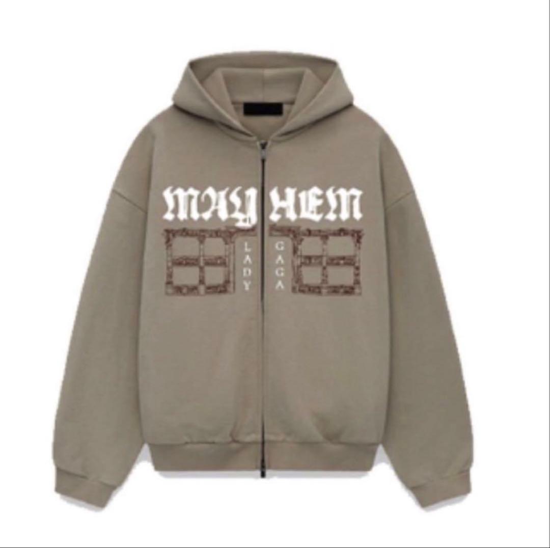 Lady Gaga The MAYHEM ZIP HOODIE　M ベージュ Lady Gaga The MAYHEM ZIP HOODIE M ベージュ - メルカリ