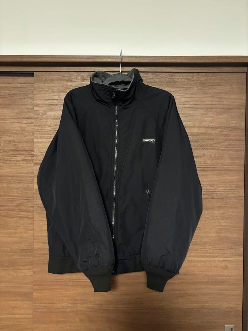 【90's】LANDS'END ウォームアップジャケット ブラック 90's LANDS'END ランズエンド USA製 ウォームアップジャケット