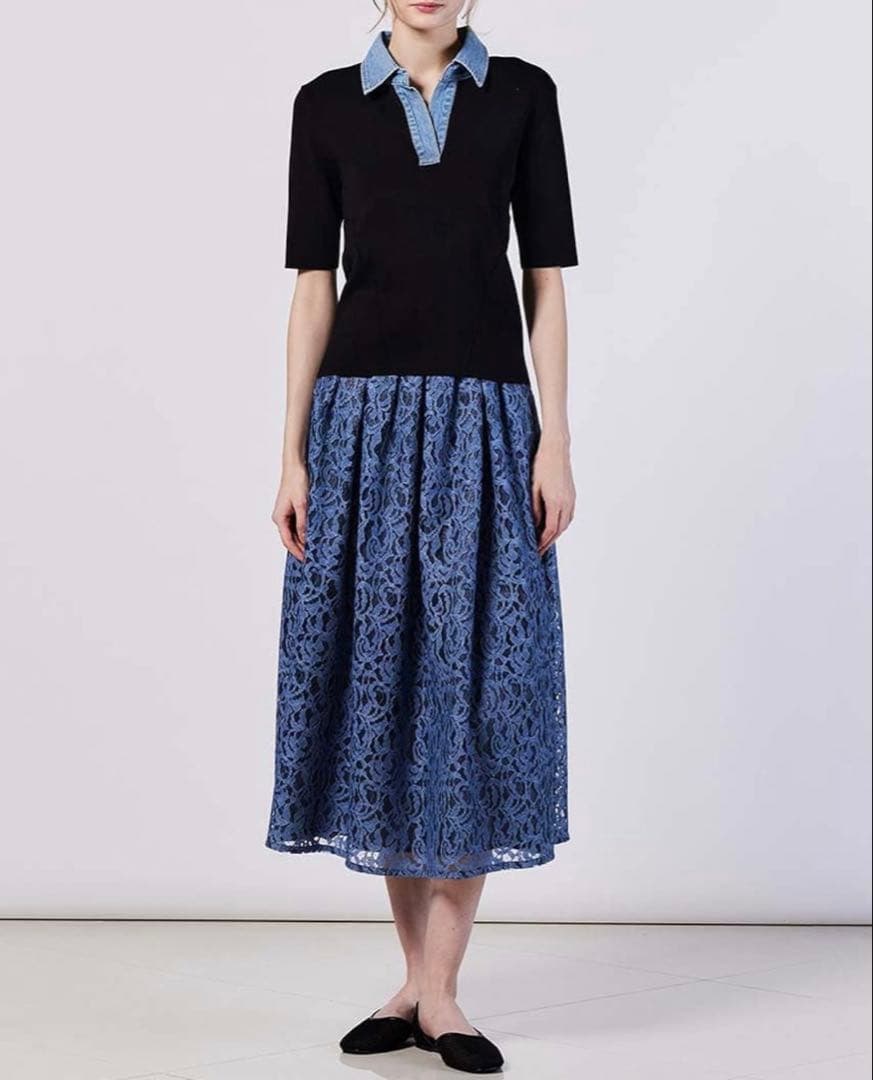 Sov.デニムドッキングスキッパーニット