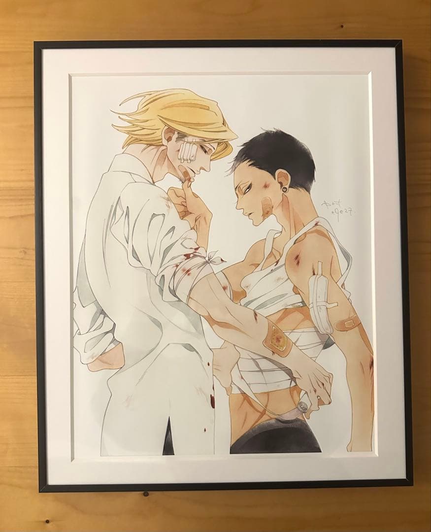 ダブルミンツ　中村明日美子サイン入り複製原画