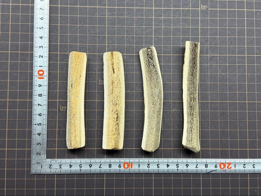 2026-043 鹿の角4本☆鹿の角☆蝦夷鹿☆日本鹿☆鹿角☆シカの角