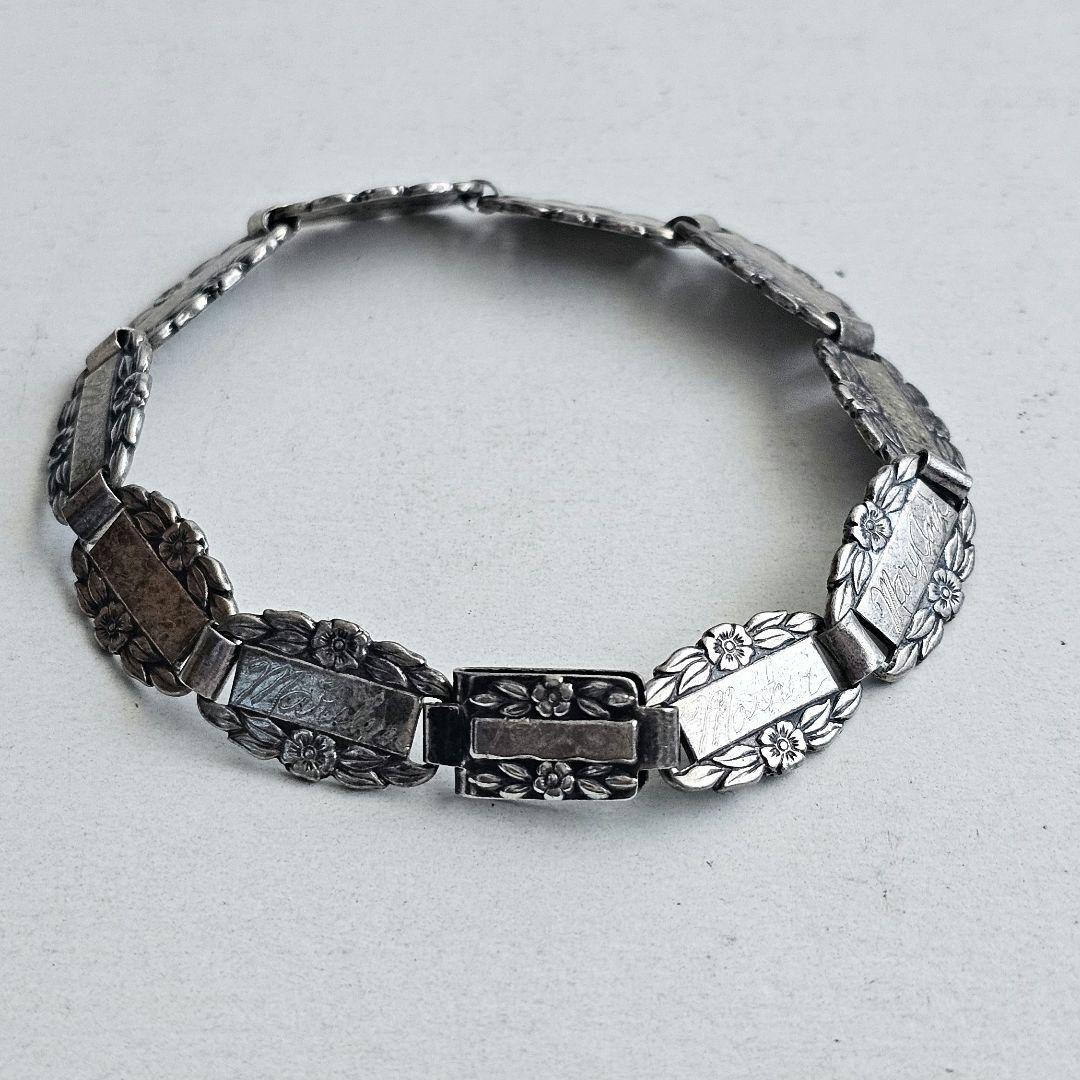 40s sweet heart jewelry 忘れな草 ブレスレット 19cm
