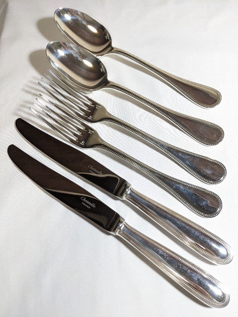クリストフル　スプーン・フォーク・ナイフ6本セット
