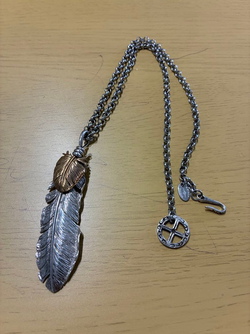 SAAD フェザー　チェーン付き　シルバー　ネックレス SAAD FEATHER│SAADウェブストア