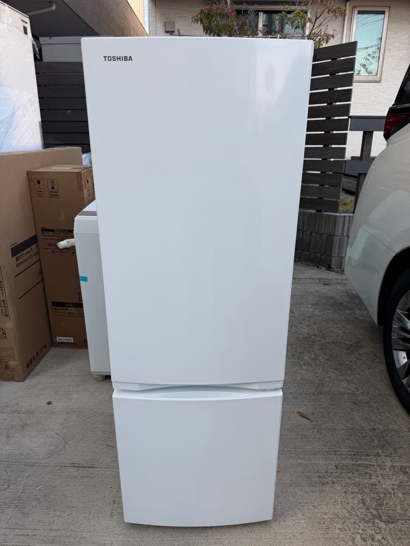 【ほぼ未使用】極美品 TOSHIBA 2ドア冷蔵庫 GR-W17BS (W)