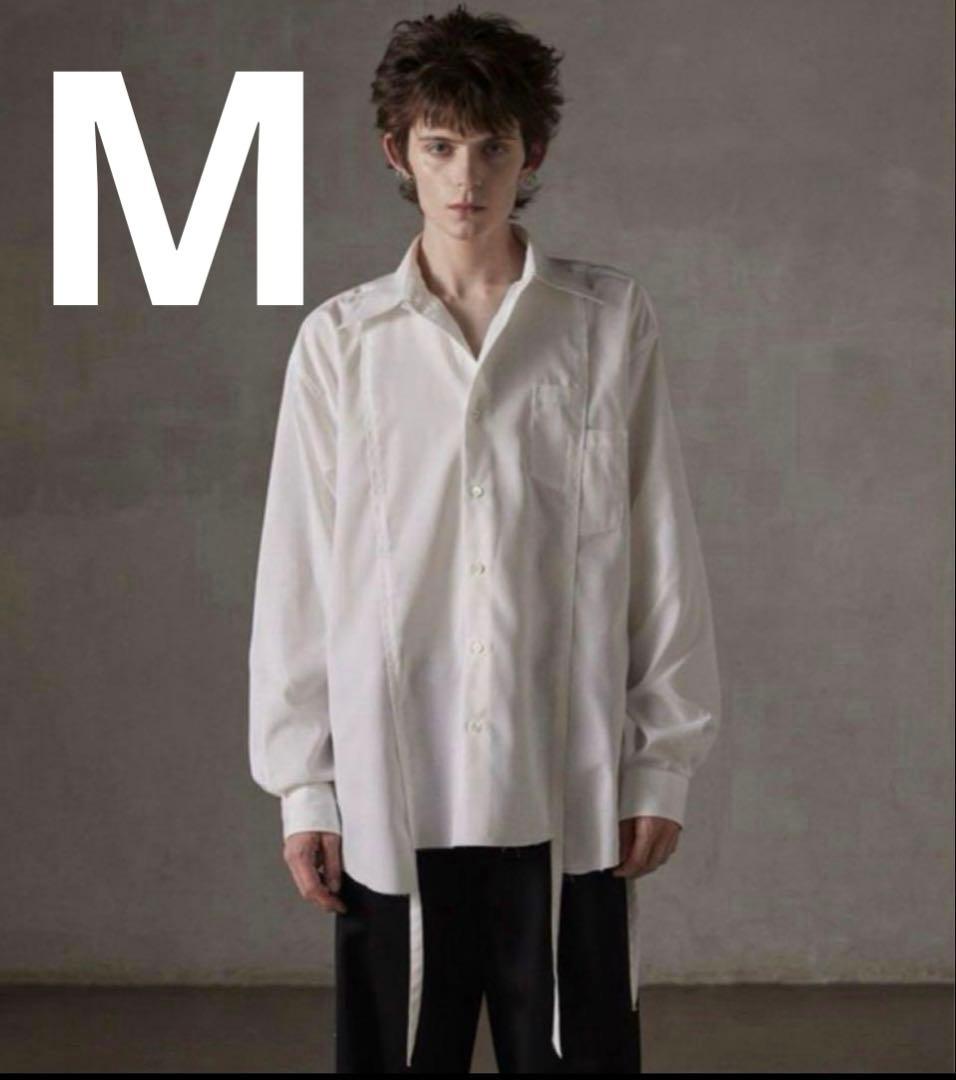 GRANCY ダメージ ドッキング デザインシャツ ホワイト M