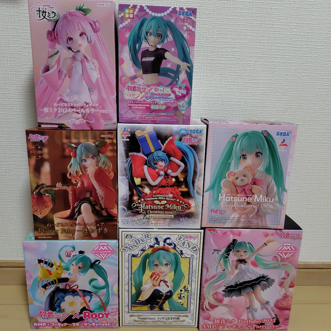 新品未開封 初音ミク 桜ミク フィギュア8点セット 24時間以内発送