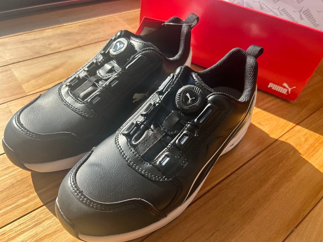 Puma ブラック ダイヤル式スニーカー 安全靴