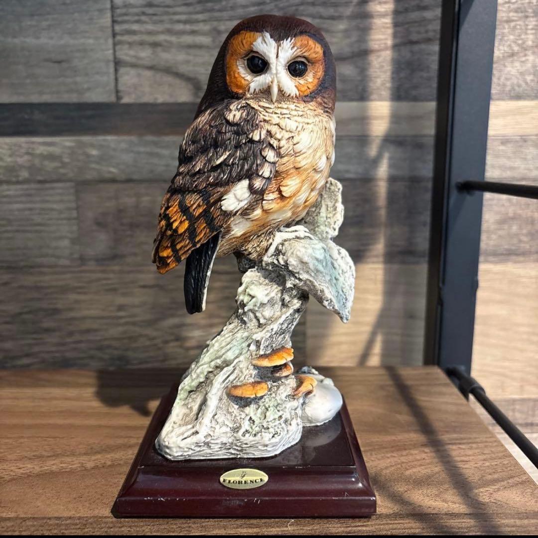 希少　美品　FLORENCE社　ジュゼッペアルマーニ　モリフクロウ　ITALY製