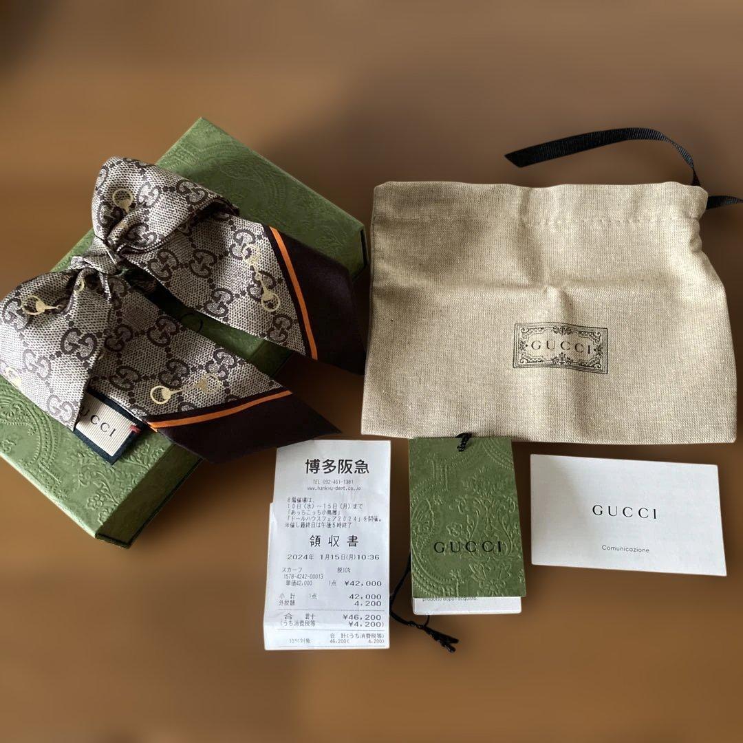 【未使用】GUCCI グッチ シュシュ GG