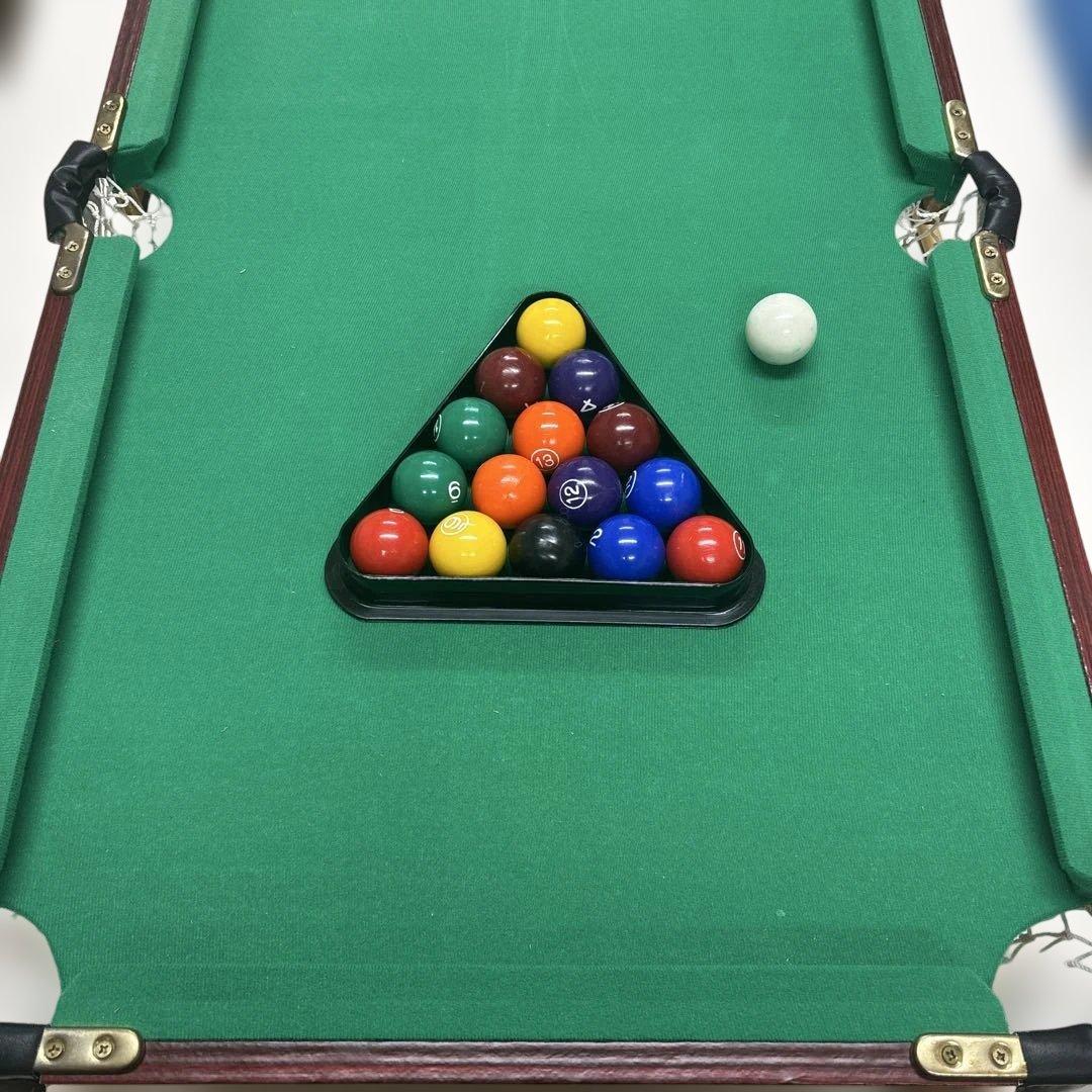ミニビリヤードセット 16個ボールとラック付き ミニビリヤードボール 16個セット 家庭用レクリエーションスポーツ用