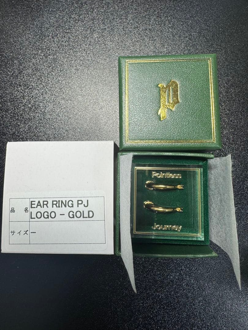 pointless journey EAR RING PJLOGO ゴールド