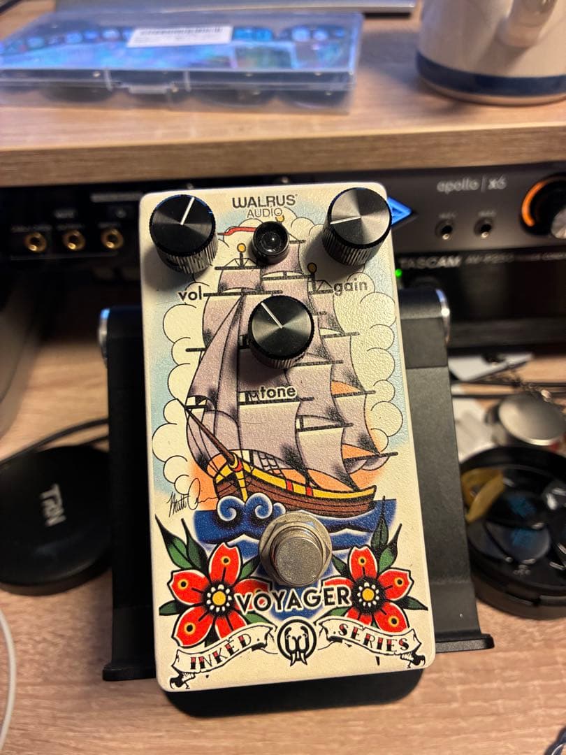ギター WALRUS AUDIO VOYAGER INKED WALRUS AUDIO WAL-VOY/MK2 #BK Voyager Preamp Overdrive MKII