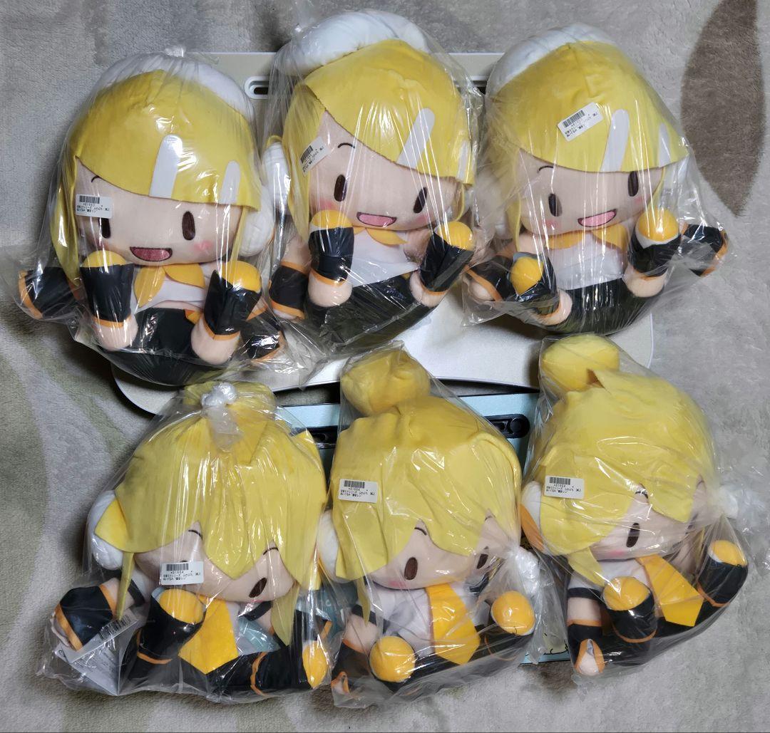 ふわぷち メガジャンボぬいぐるみ 鏡音リン 鏡音レン 3セット