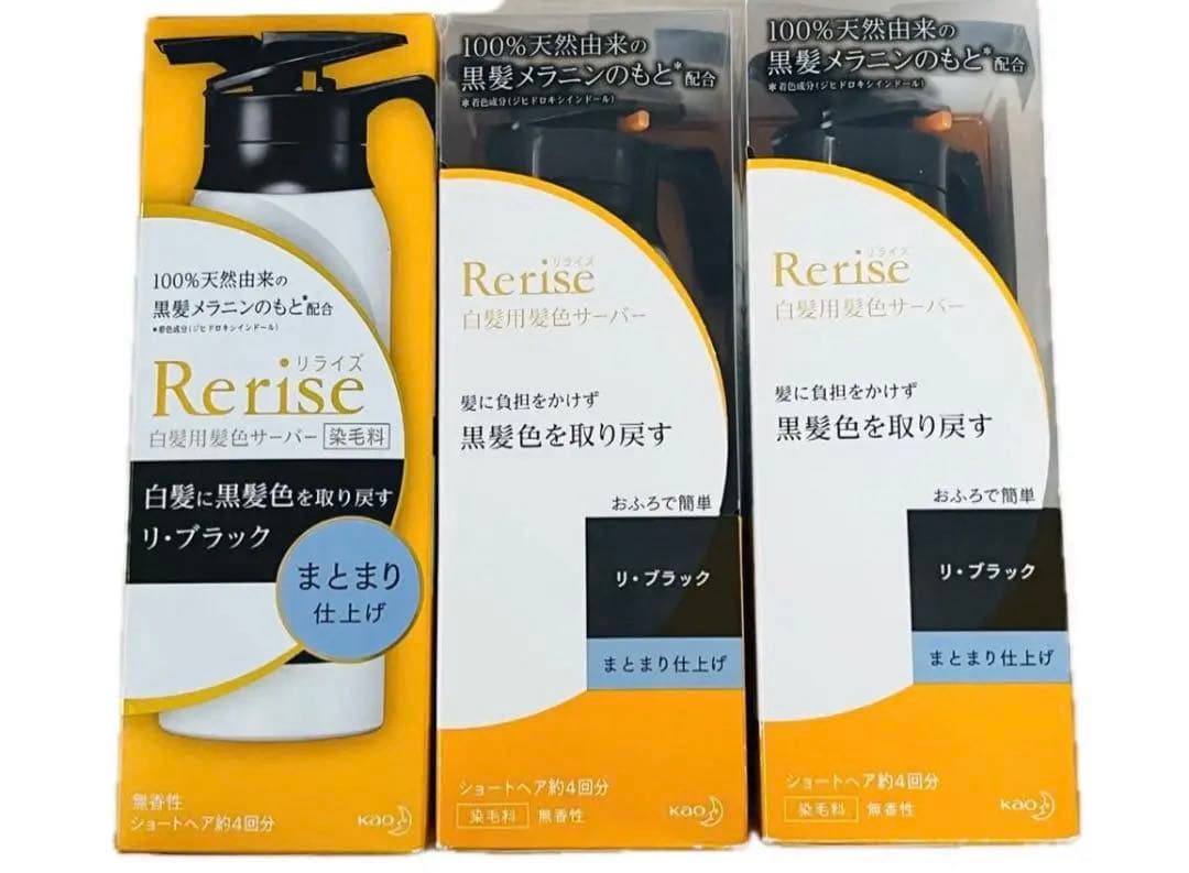 花王 ブローネ リライズ 白髪用髪色サーバー リ・ブラック まとまり仕上げ