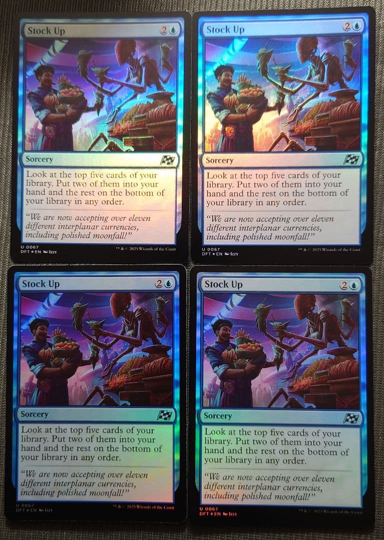 mtg 超高騰中 英語版 フルFOIL 4枚セット 食料補充 dft