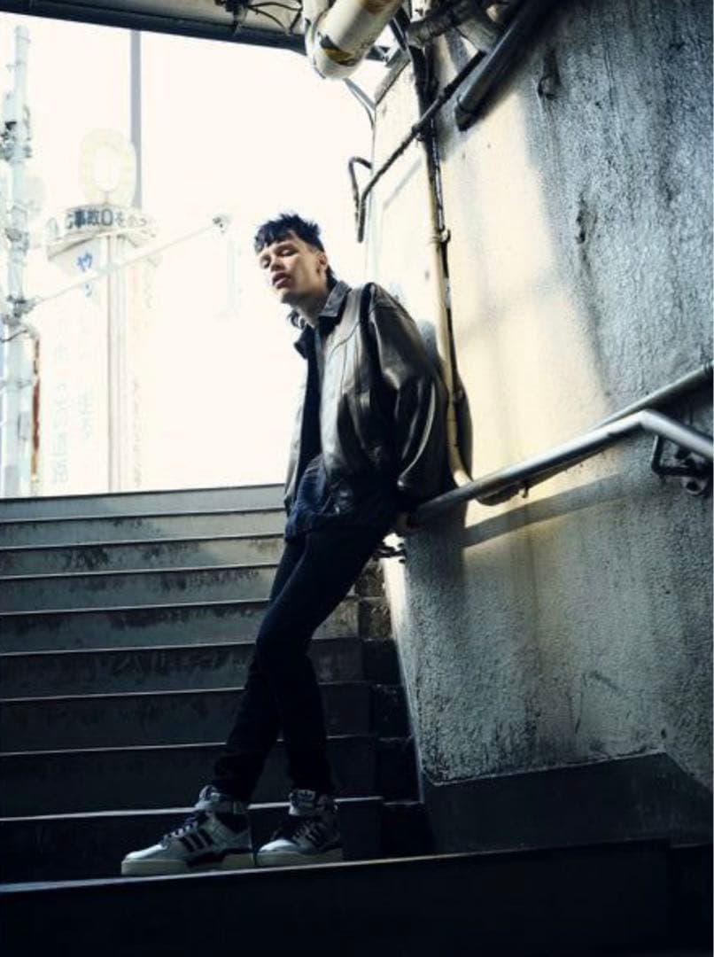 ジャケット・アウター MINEDENIM Leather Studs Zipup Loose JKT