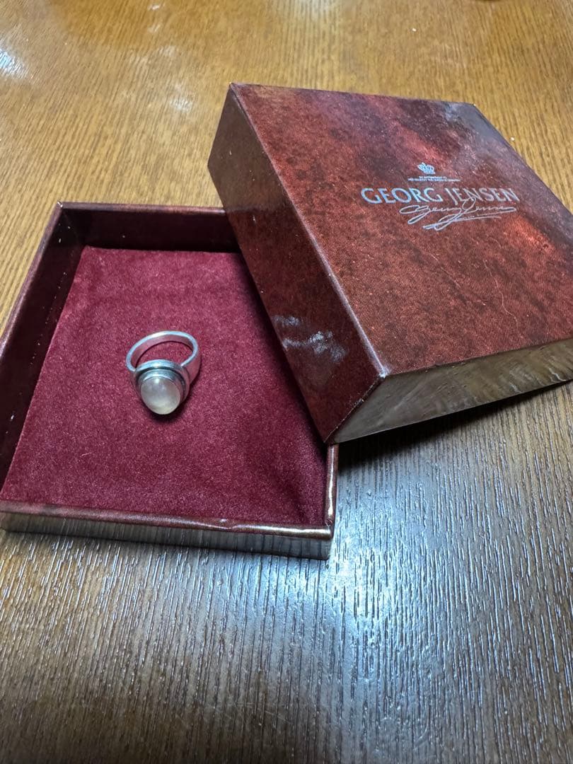 ビンテージ  46B シルバーリング ローズクォーツ8号