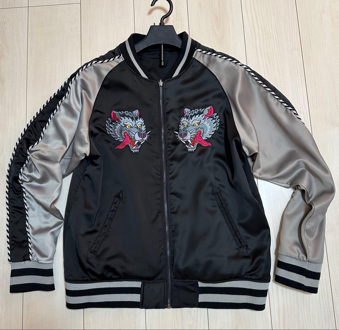 【美品】MAN WITH A MISSION リバーシブルスカジャン L