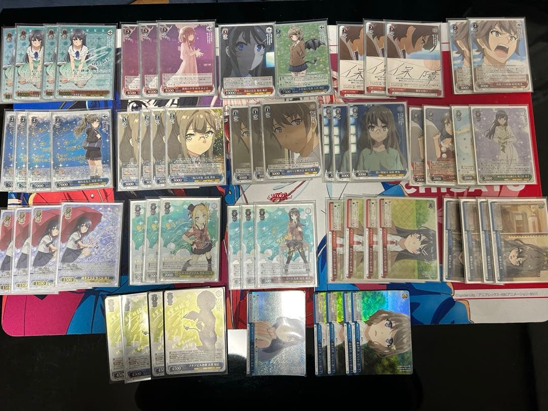 WS ヴァイスシュヴァルツ 青ブタ　4扉4門　準フルレア パーツ　スリーブ付き