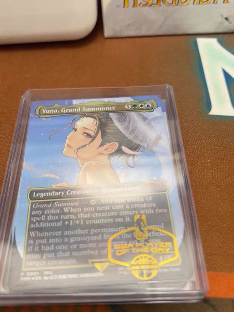 ショボン　2枚　大召喚士、ユウナ　コマンダーリーグ　プロモ　英語版 大召喚士、ユウナ/Yuna, Grand Summoner (全面アート版) 【英語版