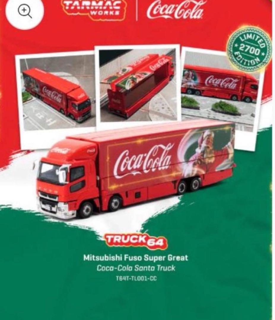 ミニカー Tarmac Coca-Cola Mitsubishi Fuso Super 新品 T64T-TL001-CC Tarmac Works 1/64 三菱 Mitsubishi Fuso Super