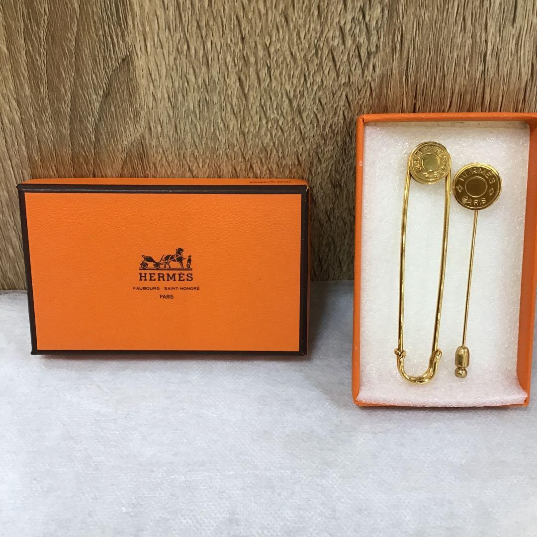 HERMES エルメス　セリエ　ピンブローチ　2点セット