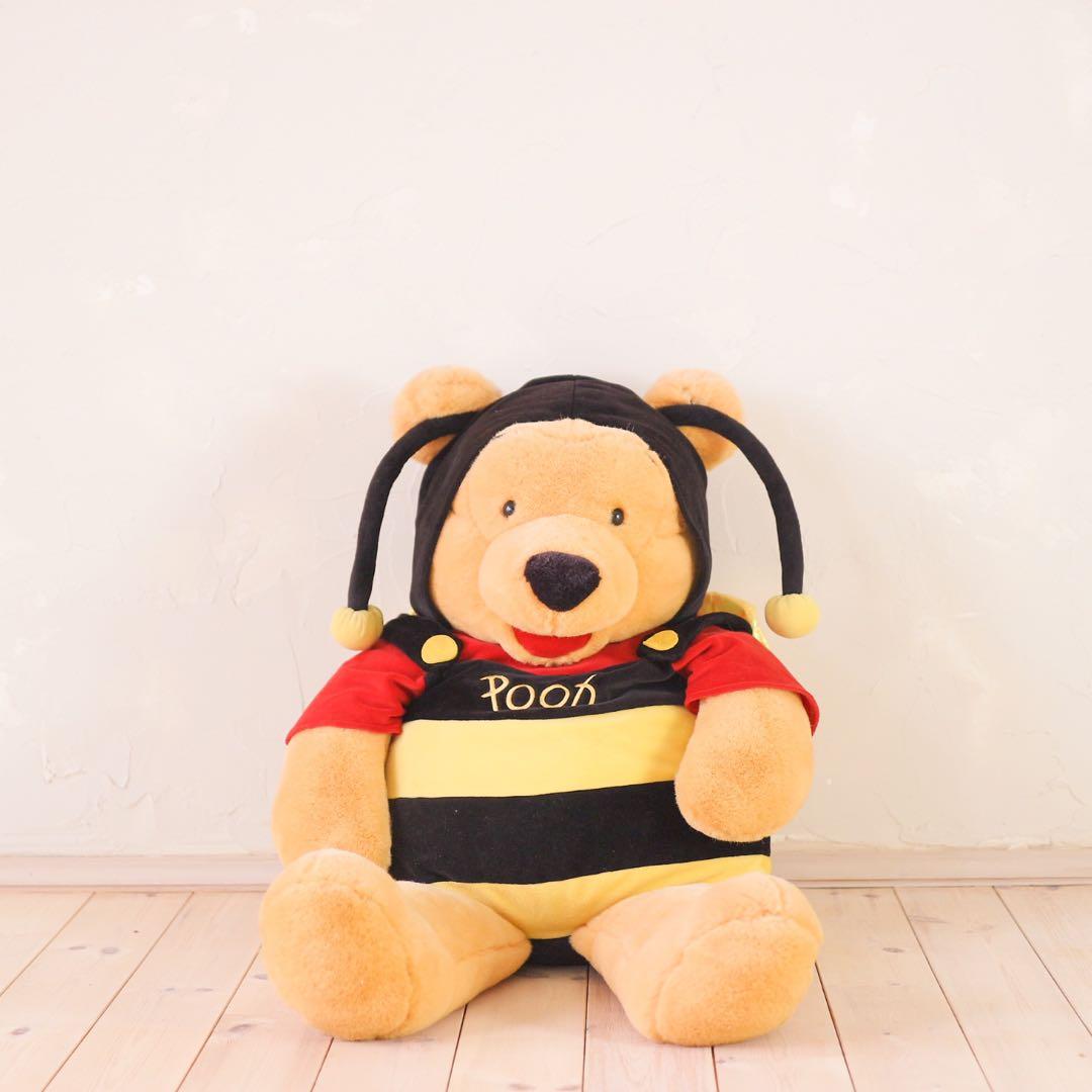 【希少・特大サイズ】レトロ くまのプーさん ハチ ぬいぐるみ（スーパービッグ）