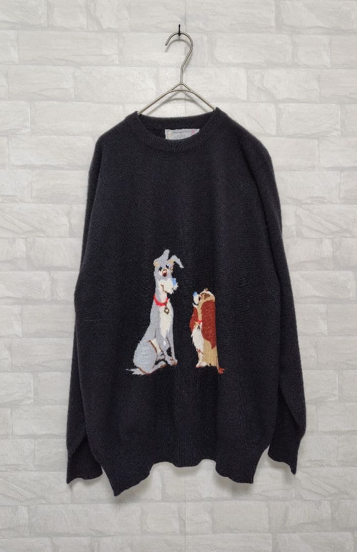 Johnson&Scott わんわん物語 デザイン カシミア100% セーター