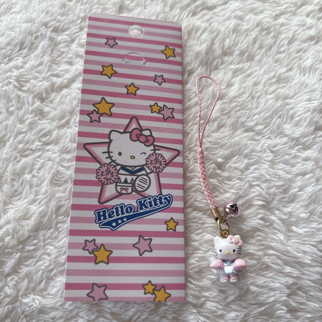 ハローキティ チアジャパン　チアガール　根付けストラップ　超希少
