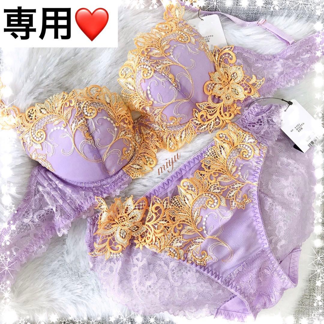 パープルF75、フルバックL、追加TバックL♡ジュエリーレースシリーズ♥️