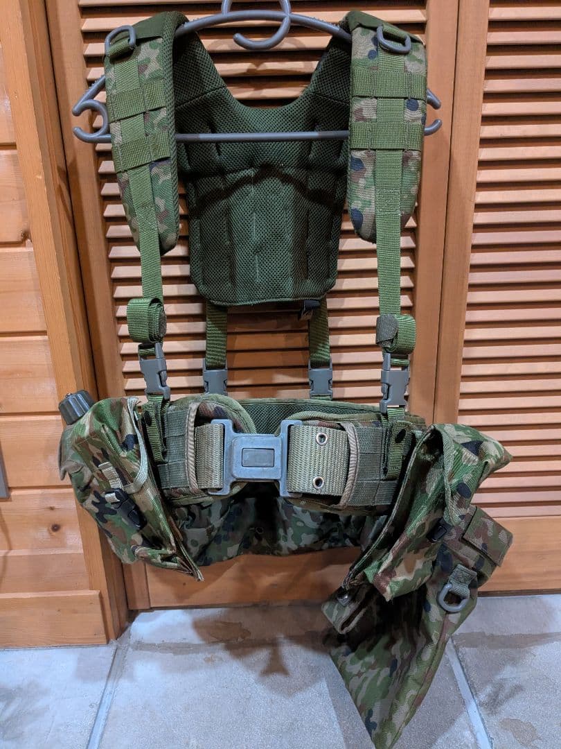 陸自迷彩　ロードベアリングセット　装具一式