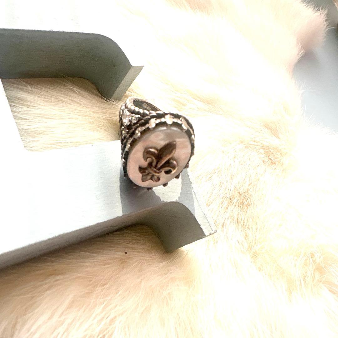 PATRICK COX パトリックコックス 白蝶貝り ング サイズ15.5号-正規販売