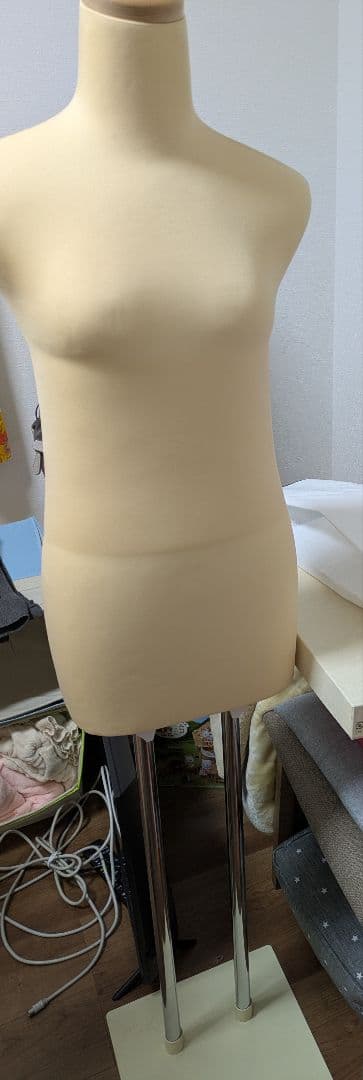 日本製 ベージュ マネキン K6-29 和装ボディ（腕なし＋スチール製台）着付練習 マネキン 女性 軽量