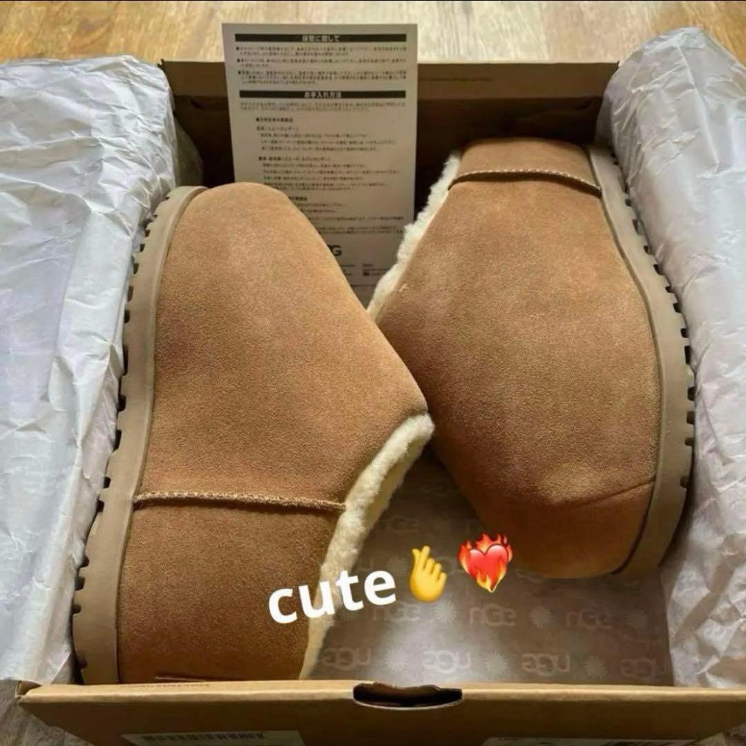 UGG W PUMPED SLIDE / アグ パンプド スライド 24cm UGG W PUMPED SLIDE CHESTNUT （アグ パンプド スライド-ブラウン