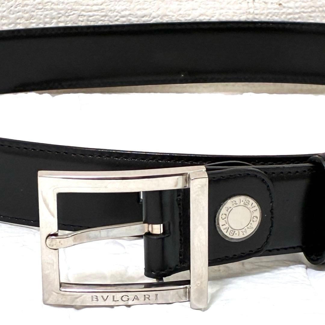BVLGARI ブルガリ　ベルト　ブラック　シルバー