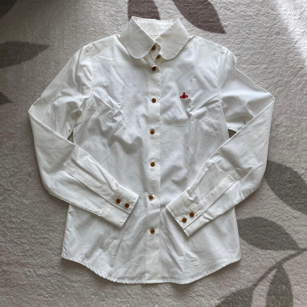 ヴィヴィアンウエストウッド レッドレーベル 長袖シャツ サイズ2 ホワイト