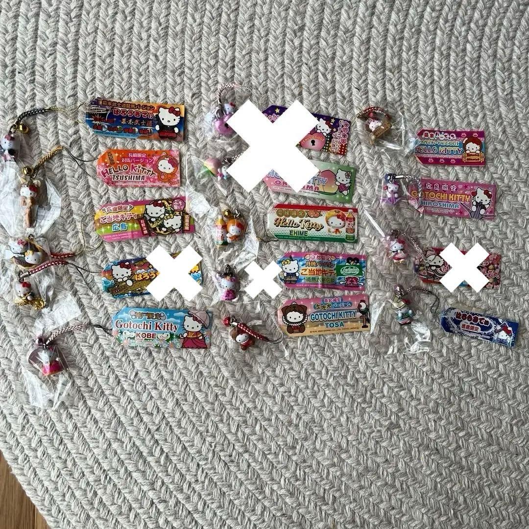 【合馬公式アカウント1】ハローキティ 21点　ご当地キティストラップ