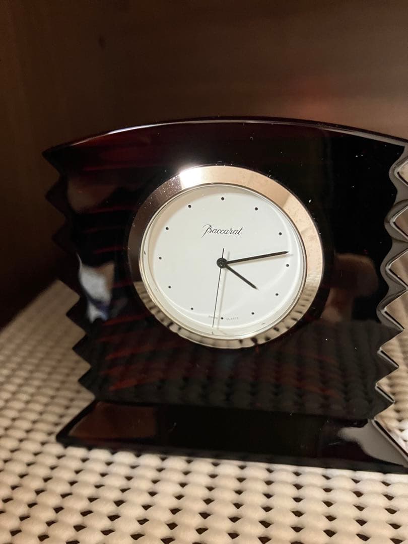 Baccarat バカラ ラランドクロック レッド 置時計