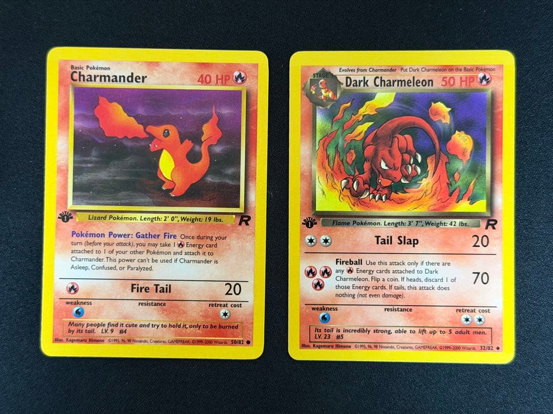 ヒトカゲ・リザード　英語版 Team Rocket 初版