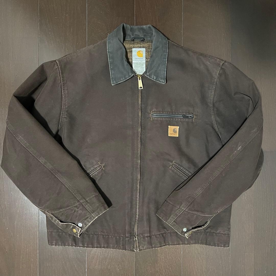Carhartt カーハート　デトロイトジャケット　ブルゾン　ダック　ブラウン