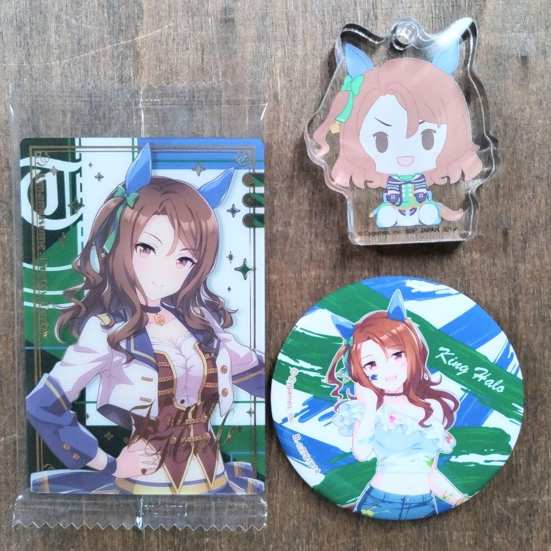 キングヘイロー ペインタースタイル缶バッジ&アクリッツチャーム