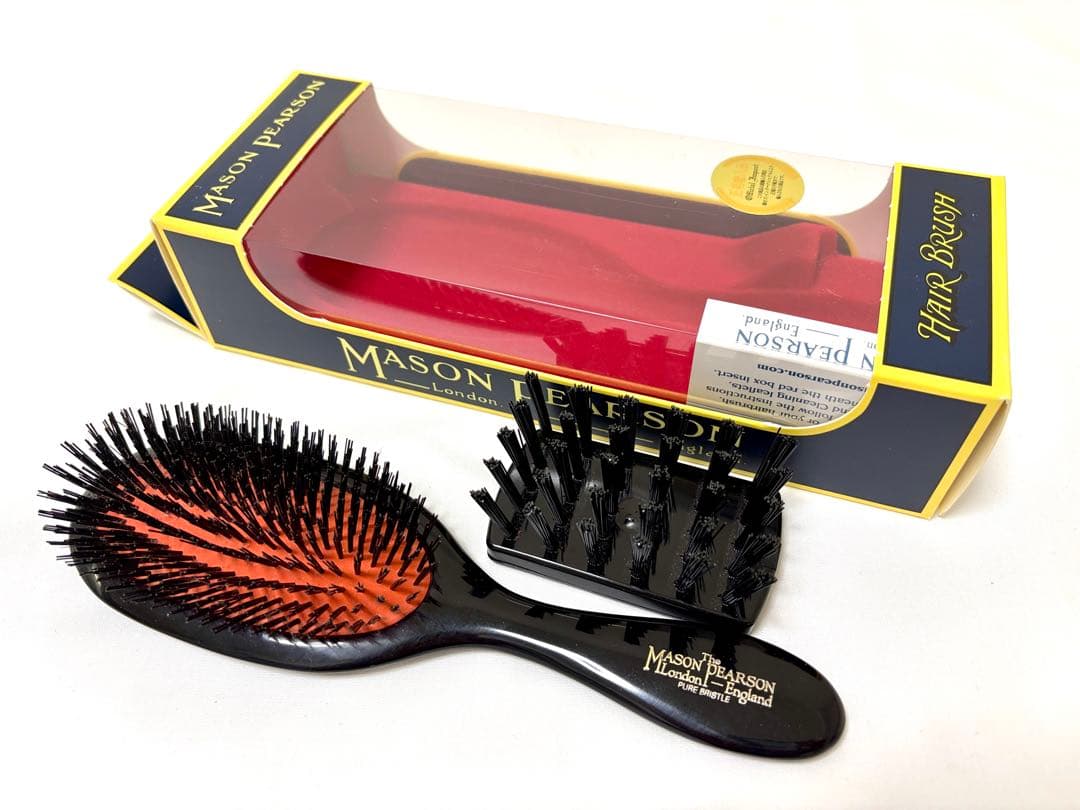 MASON PEARSON メイソンピアソン ハンディブリッスル ヘアブラシ ハンディブリッスルダーク・ルビー | 《公式》英国伝統の最高級猪毛