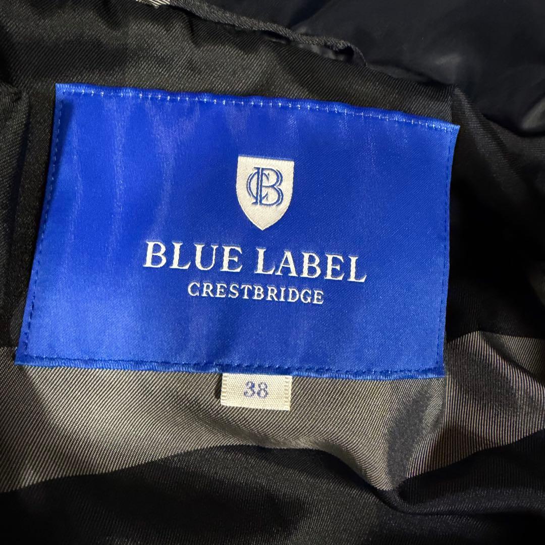 美品☆ブルーレーベルクレストブリッジ ダウンコート リアルファー