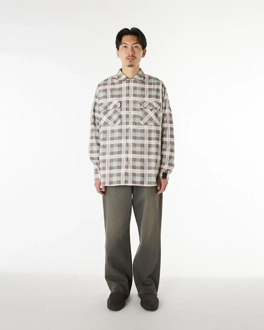 N.HOOLYWOOD x BIG MAC コットン チェック ネルシャツ