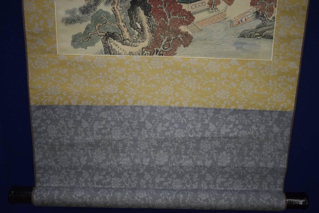 模写/張継/寒山寺画賛/寒山寺/楓橋夜泊/布袋屋掛軸HJ-637 - メルカリ