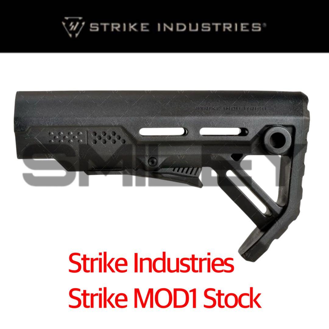 ストライク インダストリーズ MOD1 ストック 実物 Strike MOD1 Stock ストライク MOD1ストック【ブラック/フラットダーク