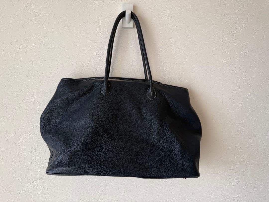 cisei レザートート　941 ネイビーシボ革